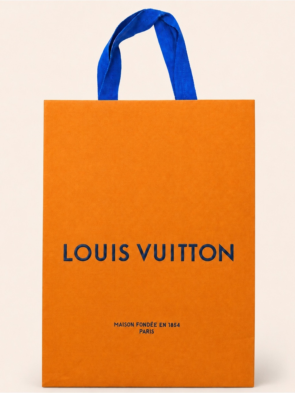 Louis Vuitton Orange Blue Shopping Gift Bag